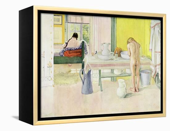 Summer Morning, Published in "Lasst Licht Hinin," ("Let in More Light") 1908-Carl Larsson-Framed Premier Image Canvas