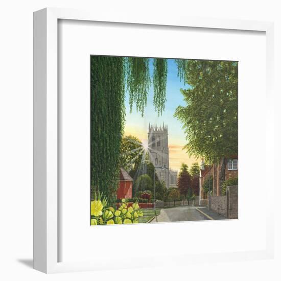 Summer Morning St Mary's Church Tickhill Yorkshire-Richard Harpum-Framed Art Print