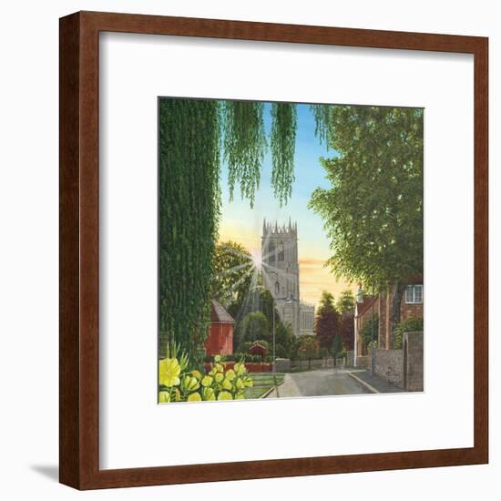 Summer Morning St Mary's Church Tickhill Yorkshire-Richard Harpum-Framed Art Print