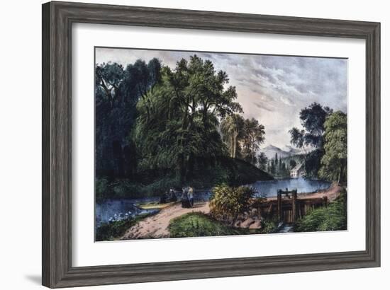 Summer Morning-Currier & Ives-Framed Giclee Print