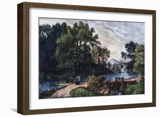 Summer Morning-Currier & Ives-Framed Giclee Print