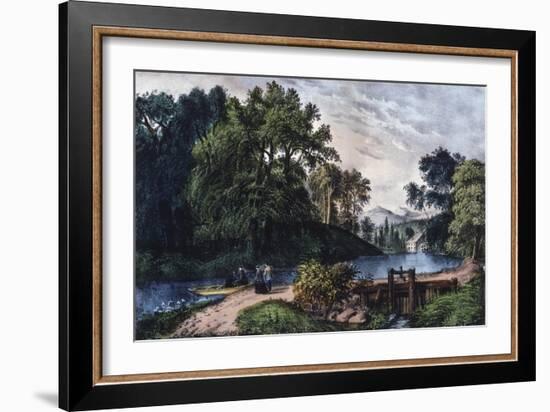 Summer Morning-Currier & Ives-Framed Giclee Print