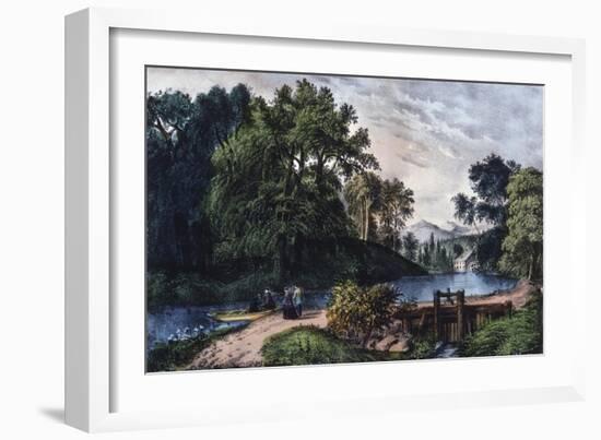 Summer Morning-Currier & Ives-Framed Giclee Print