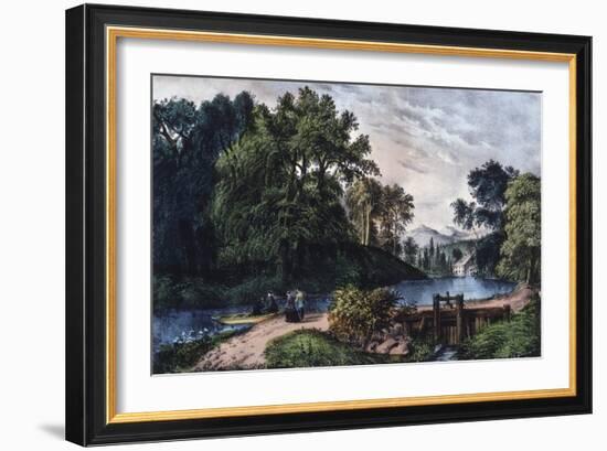 Summer Morning-Currier & Ives-Framed Giclee Print