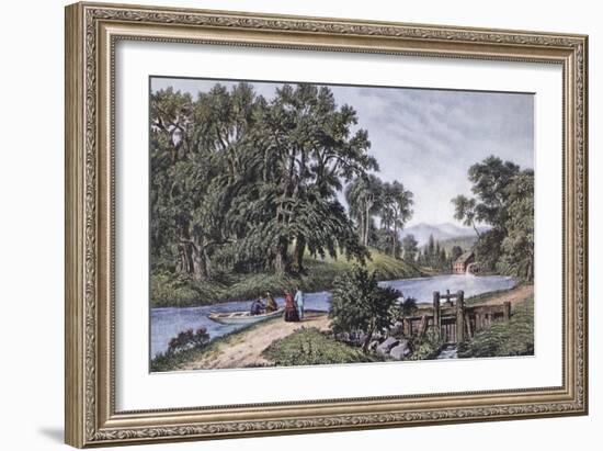 Summer Morning-Currier & Ives-Framed Giclee Print