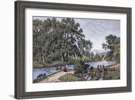 Summer Morning-Currier & Ives-Framed Giclee Print