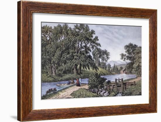 Summer Morning-Currier & Ives-Framed Giclee Print