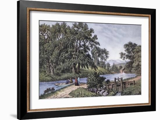 Summer Morning-Currier & Ives-Framed Giclee Print