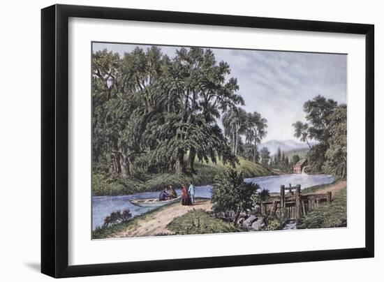 Summer Morning-Currier & Ives-Framed Giclee Print