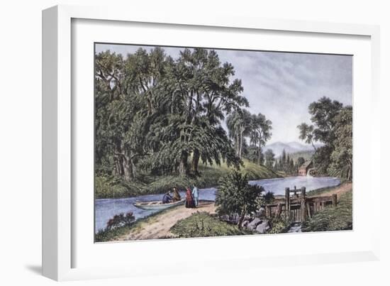 Summer Morning-Currier & Ives-Framed Giclee Print