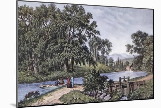 Summer Morning-Currier & Ives-Mounted Giclee Print