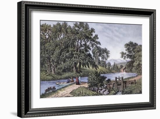 Summer Morning-Currier & Ives-Framed Giclee Print