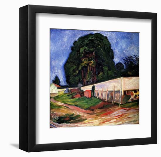 Summer Night at Asgarstrand-Edvard Munch-Framed Giclee Print