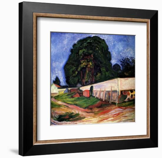 Summer Night at Asgarstrand-Edvard Munch-Framed Giclee Print