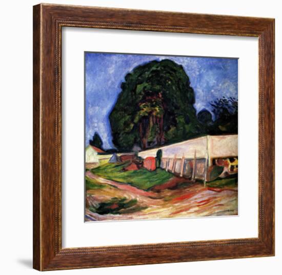 Summer Night at Asgarstrand-Edvard Munch-Framed Giclee Print