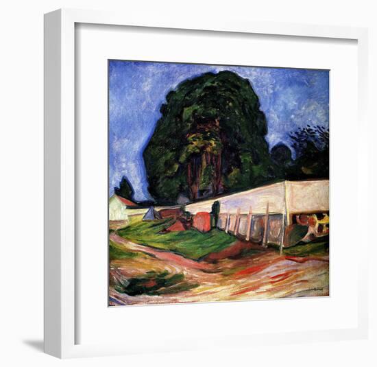 Summer Night at Asgarstrand-Edvard Munch-Framed Giclee Print