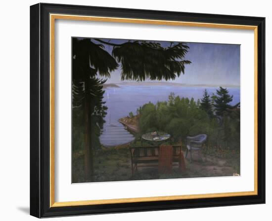 Summer Night at the Oslofjord, 1926-Harald Sohlberg-Framed Giclee Print