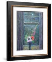 Summer Night (Bouquet in Window), 2013-Ruth Addinall-Framed Giclee Print