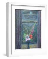 Summer Night (Bouquet in Window), 2013-Ruth Addinall-Framed Giclee Print