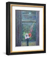 Summer Night (Bouquet in Window), 2013-Ruth Addinall-Framed Giclee Print