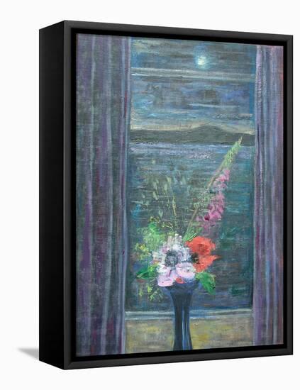 Summer Night (Bouquet in Window), 2013-Ruth Addinall-Framed Premier Image Canvas