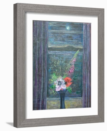 Summer Night (Bouquet in Window), 2013-Ruth Addinall-Framed Giclee Print