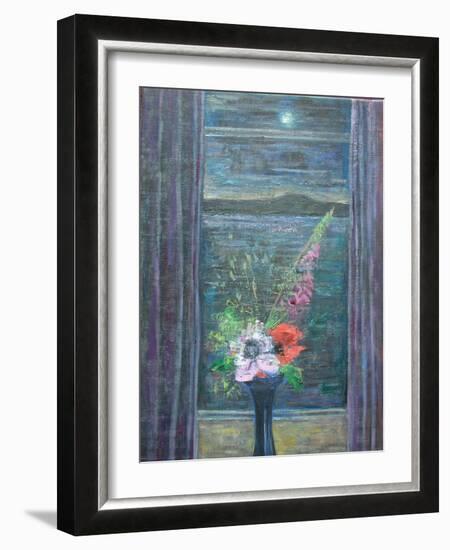 Summer Night (Bouquet in Window), 2013-Ruth Addinall-Framed Giclee Print