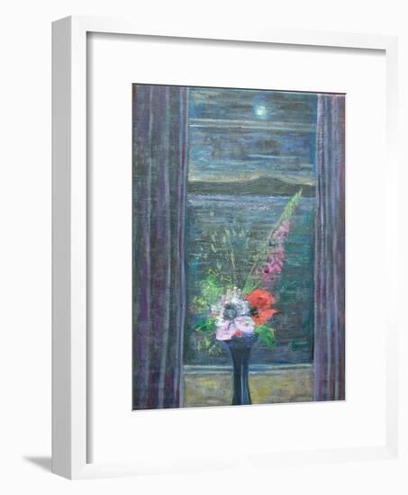 Summer Night (Bouquet in Window), 2013-Ruth Addinall-Framed Giclee Print