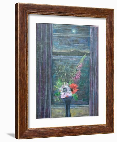 Summer Night (Bouquet in Window), 2013-Ruth Addinall-Framed Giclee Print