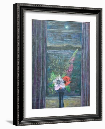 Summer Night (Bouquet in Window), 2013-Ruth Addinall-Framed Giclee Print