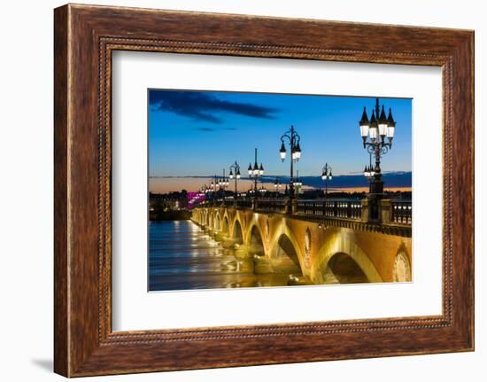 Summer Night in Bordeaux-SergiyN-Framed Photographic Print