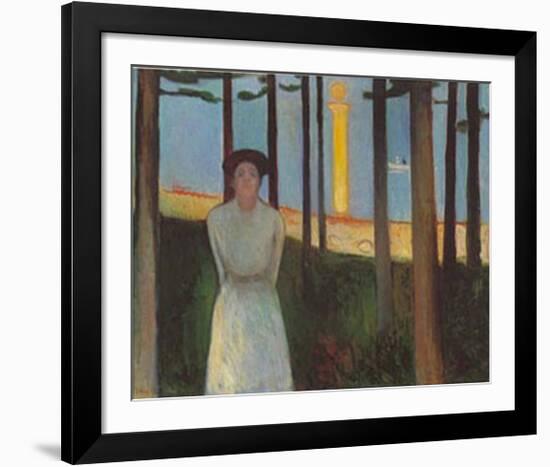Summer Night's Dream-Edvard Munch-Framed Art Print