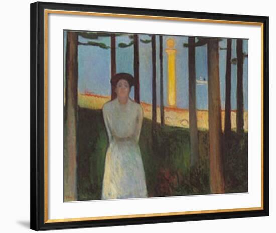 Summer Night's Dream-Edvard Munch-Framed Art Print