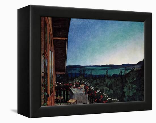 Summer Night-Harald Sohlberg-Framed Premier Image Canvas