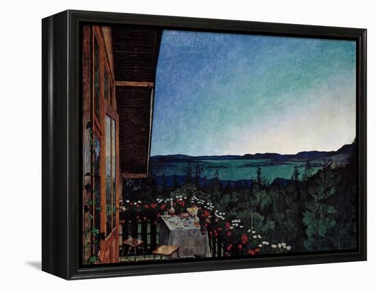 Summer Night-Harald Sohlberg-Framed Premier Image Canvas