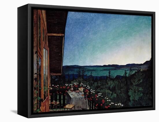 Summer Night-Harald Sohlberg-Framed Premier Image Canvas