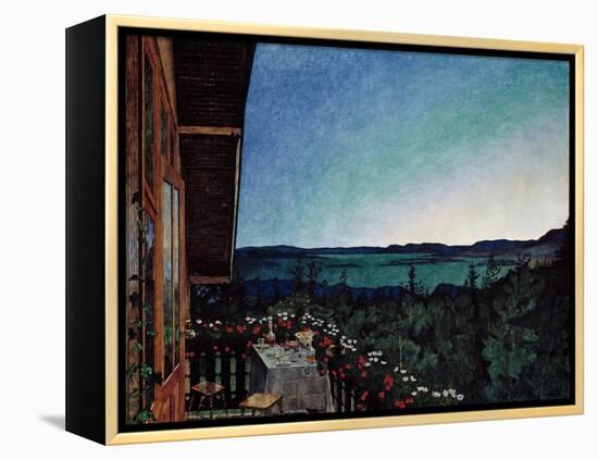 Summer Night-Harald Sohlberg-Framed Premier Image Canvas