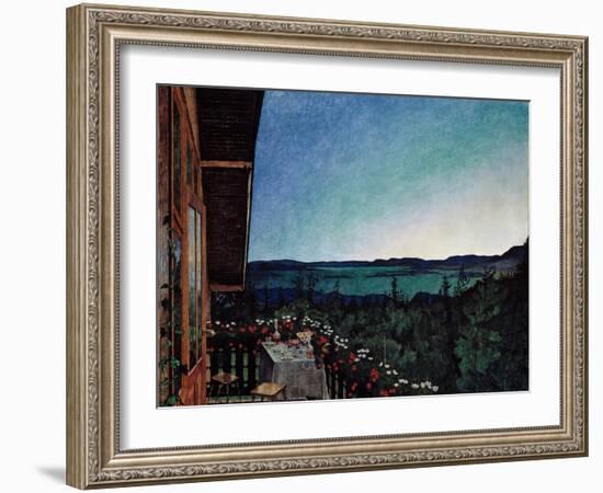 Summer Night-Harald Sohlberg-Framed Giclee Print