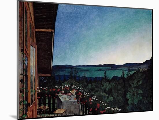 Summer Night-Harald Sohlberg-Mounted Giclee Print