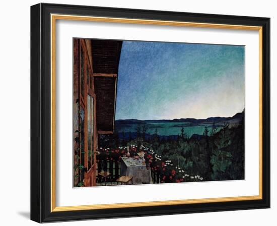 Summer Night-Harald Sohlberg-Framed Giclee Print