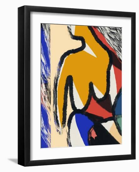 Summer Nude Bold Abstract-Little Dean-Framed Photographic Print