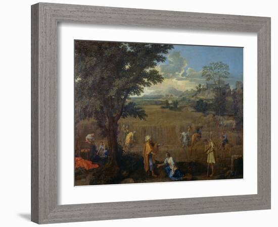 Summer of Ruth and Boaz-Nicolas Poussin-Framed Giclee Print