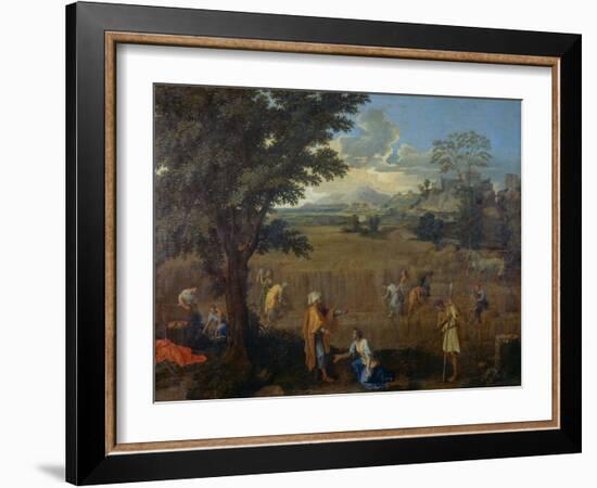 Summer of Ruth and Boaz-Nicolas Poussin-Framed Giclee Print