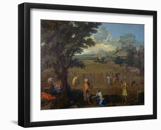 Summer of Ruth and Boaz-Nicolas Poussin-Framed Giclee Print