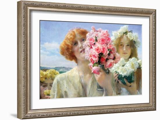 Summer Offering-Sir Lawrence Alma-Tadema-Framed Art Print