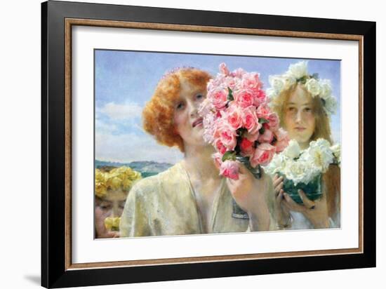 Summer Offering-Sir Lawrence Alma-Tadema-Framed Art Print