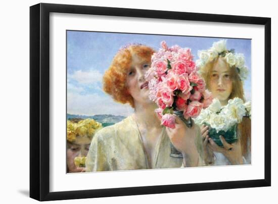 Summer Offering-Sir Lawrence Alma-Tadema-Framed Art Print