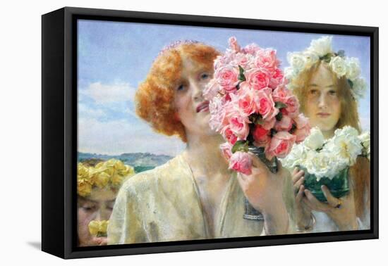 Summer Offering-Sir Lawrence Alma-Tadema-Framed Stretched Canvas