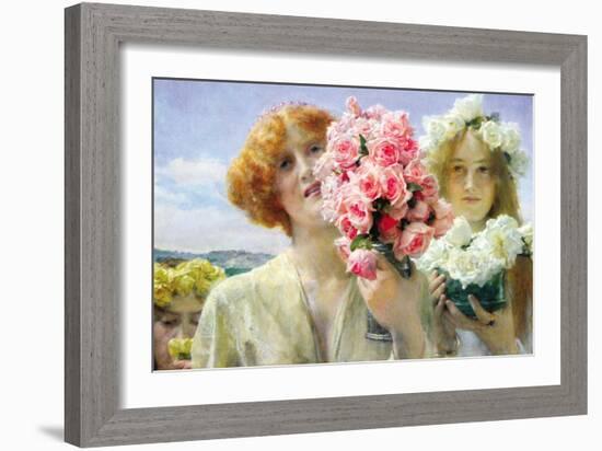 Summer Offering-Sir Lawrence Alma-Tadema-Framed Art Print