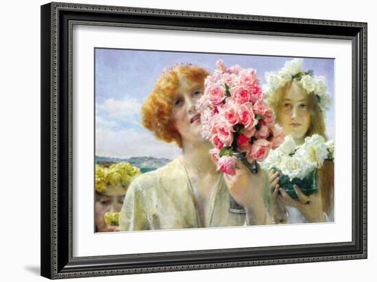 Summer Offering-Sir Lawrence Alma-Tadema-Framed Art Print